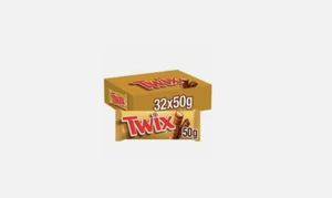 Twix Milk Chocolate Bars with Biscuit & Caramel Chocolate, 32 x50 g Chocolate - Picture 1 of 2
