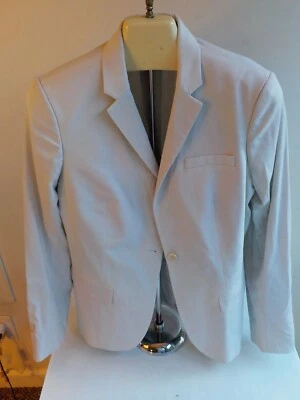 Blazer HELMUT LANG Hecho en EE. UU. Gris Claro Chaqueta de Un Botón Mezcla de Lana Forrada Talla  Foto 1 de 4