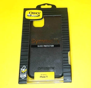 🔥VIEW PHOTOS🔥 OTTERBOX SYMMETRY SERIES SLEEK PROTECTION CASE IPHONE 11 BLACK - Picture 1 of 9
