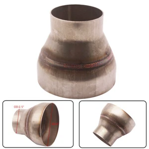 OD 2.5" To 4" INCH Universal Racing Turbo/Exhaust Stainless Reducer Adapter Pipe - Picture 1 of 10