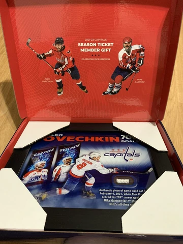 Washington Capitals Alex Ovechkin 709th Game Used Goal Net Memorabilia Gartner Cover