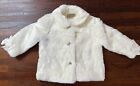 Crazy 8 Girl 2Y-3Y NWT Faux Fur Coat Jacket Bow Christmas Diamond Button Holiday