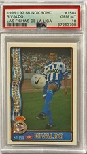 Rivaldo Rookie 1996-97 Mundicromo PSA 10 Pop 1 Brazil La Coruna