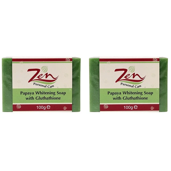 PAPAYA WHITENING SOAP GLUTHATHIONE 100gms Pack2 Anti Ageing - Image 1 of 4