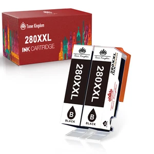 2x Cartuchos de tinta negra PGI-280XXL para Canon PIXMA TR8520 TS8120 TS9520 TS6220   - Imagen 1 de 4