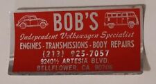 Vintage BOB’S Volkswagen Specialist - Original  1970's Racing Decal/Sticker VW