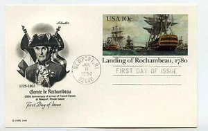 UX84 Landing of Rochambeau Artmaster, FDC - Picture 1 of 1