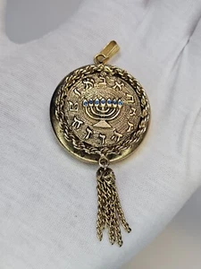 Vintage Brass Menorah Pendant & Watch Holder *Read Description* - Picture 1 of 8