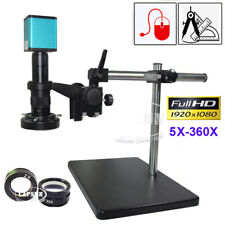 5-360X HDMI Industry C-Mount Microscope Set Camera Sony IMX290 185 Measure Ruler