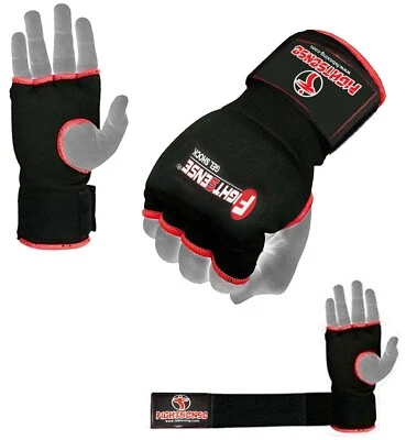 Boxing Gel Gloves,MMA,Grappling Gloves with Hand Wraps,Inner Gloves,UFC Pair - Image 1 of 4