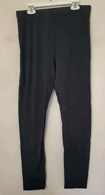 Forever 21 Charcoal Gray Mid Rise Ankle Length Cotton Leggings Large - Image 1 of 3