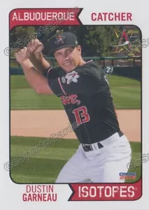 2016 Albuquerque Isotopes Dustin Garneau RC Rookie Colorado Rockies - Picture 1 of 1