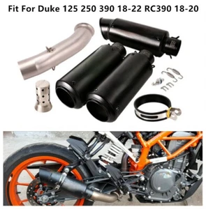 Motorcycle Exhaust Middle Link Pipe For Duke 390 250 125 2018-2022 RC390 2018-20 - Picture 1 of 13