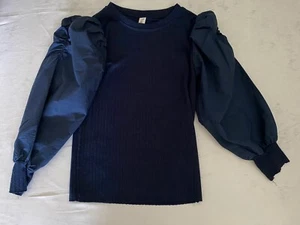 Beautiful Girl's School Shirt Blouse Size 7y Navy - Picture 1 of 3