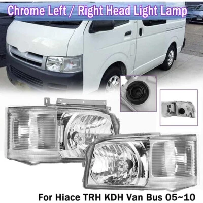 Conjunto de 1 par de faros delanteros para furgoneta Toyota Hiace TRH KDH 2014-2018 Foto 1 de 4
