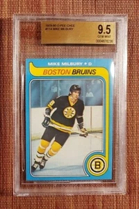 1979 O-Pee-Chee #114 Mike Milbury Bruins Hockey Card BVG 9.5 Gem Mint Pop 1 - Picture 1 of 2