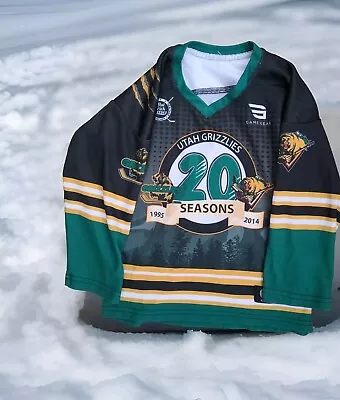 Utah Grizzlies ECHL Hockey Minors Game Gear Youth Small YS 2014 20th Anniversary - Image 1 of 4