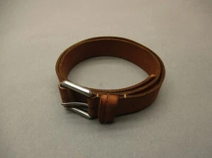 Boconi Nashville Size 34 Men Leather Buckle Adjustable Handcrafted Dress Belt 3Q - Picture 1 of 7