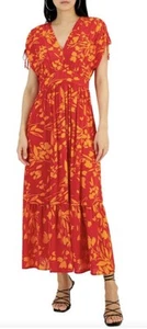 Tahari Tropical Print Maxi US Size 8 Fit 10 To 12 - Picture 1 of 7