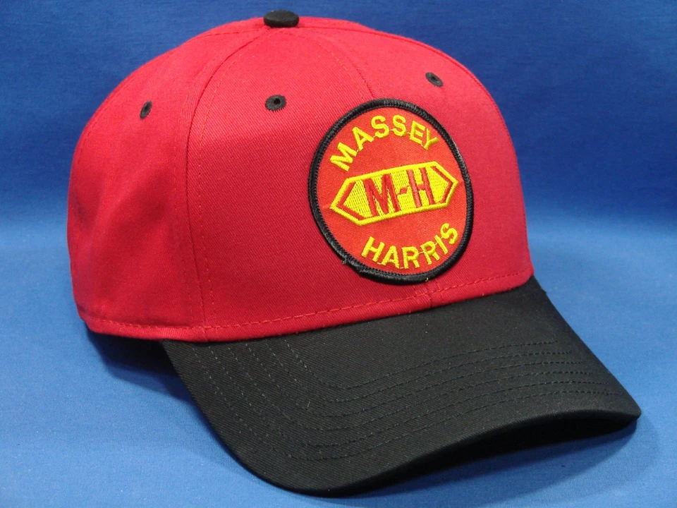 Sombrero de tractor Massey Harris - negro rojo - corona baja Foto 1 de 1