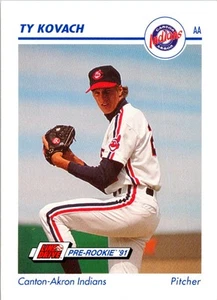 Ty Kovach 1991 Line Drive AA #85 Canton-Akron Indians - Picture 1 of 2