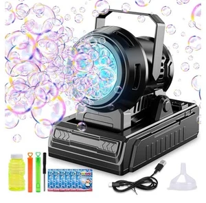Bubble Machine Automatic Bubble Bubble Maker Blower Bubbles Remote Control - Picture 1 of 4