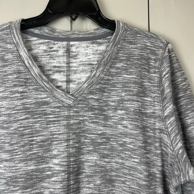 Pullover para mujer St Johns Bay XL gris ligero clásico cuello en V polar nuevo Foto 1 de 4