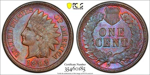 1893 Indian Cent, PCGS 63BN FS-301 S-2 RPD - Picture 1 of 3