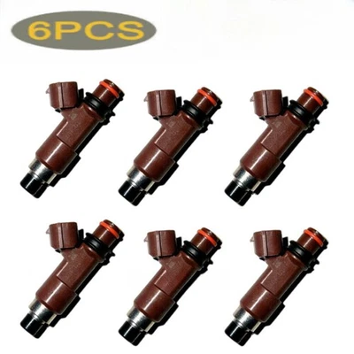 JUEGO DE 6 INYECTORES DE COMBUSTIBLE 16611-AA700 UPGRADE 2005-2009 SUBARU OUTBACK 3,0 L H6 Foto 1 de 4