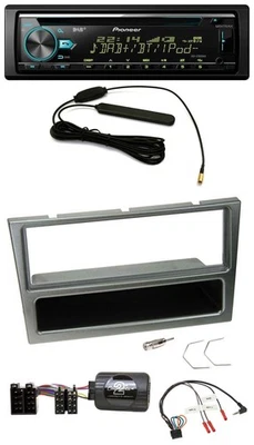 Pioneer CD MP3 Lenkrad DAB USB Autoradio für Opel Corsa C 00-04 aluminium - Bild 1 von 4