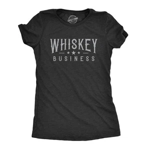 Womens Whiskey Business T shirt Funny Drinking Party Vintage Graphic Tee - Picture 1 of 7