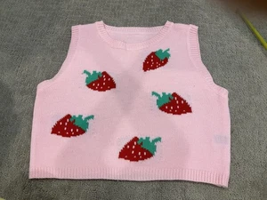 Strawberry Pullover Weste - Bild 1 von 5