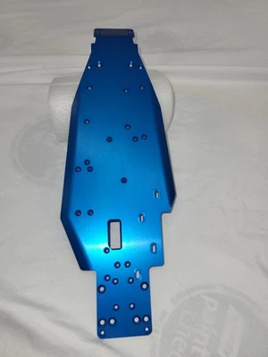 Vintage Team Associated RC10GT Nitro Blue Anodized Chassis - Image 1 of 4