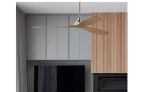 Lucci Air Moto 52 in. Indoor Brushed Nickel and Teak Ceiling Fan with Remote - Picture 1 of 1