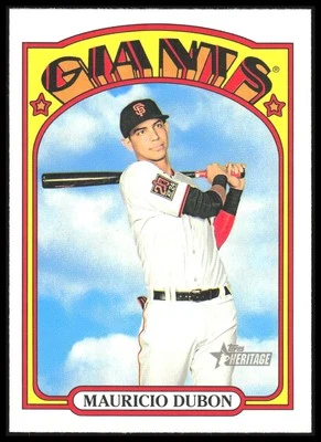 2021 Topps Heritage #343 Mauricio Dubon  8G - Image 1 of 2
