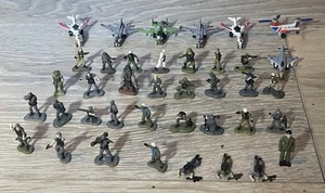 Galoob Micro  Vintage Micro Machines Military  Soldiers & Helicopters LOT OF 39 - Picture 1 of 9