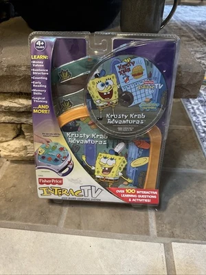 Fisher Price - InteracTV DVD Learning System - Krusty Krab Adventures – New/Seal - Image 1 of 2