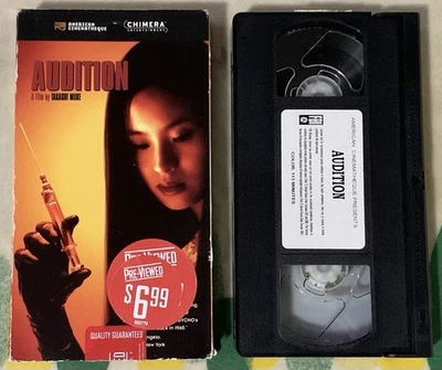 AUDITION 2002 VHS TAKASHI MIKE AMERICAN CINEMATHEQUE CHIMERA HORROR BLOCKBUSTER - Image 1 of 4
