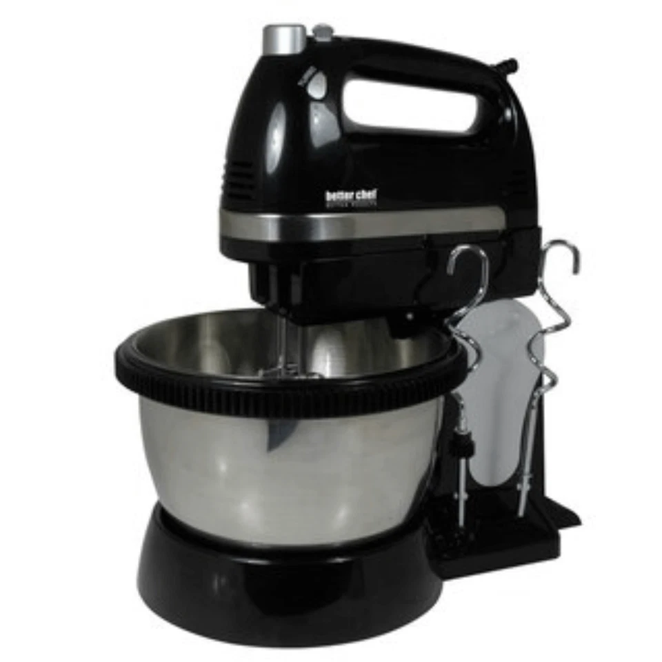 Better Chef 350W 5-Speed-plus-Boost Hand and Stand Mixer w Stainless Steel Bowl - Image 1 of 3