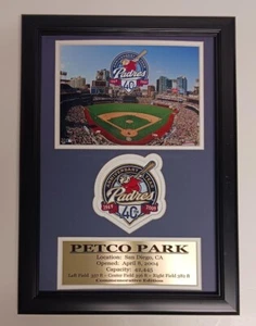 San Diego Baseball Petco Park 40th Anniversary 2009 12x18 Framed Photo - Picture 1 of 1