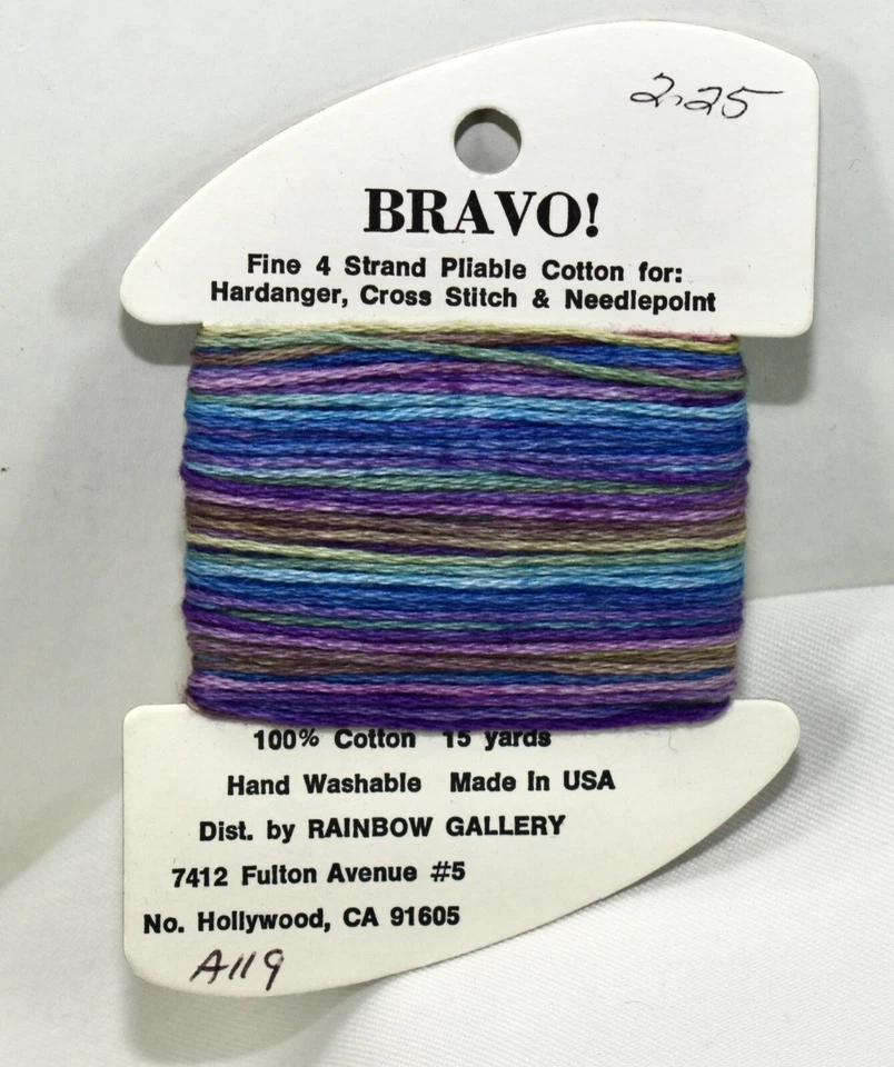 Rainbow Gallery Bravo! 100% Cotton 15 yards 4 strand A119 over dyed - Image 1 of 1