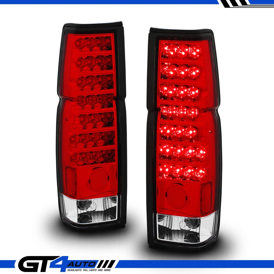 Par de lanternas traseiras de LED vermelhas claras para 1986-97 Datsun D21 / captador de corpo rígido - Imagem 1 de 4