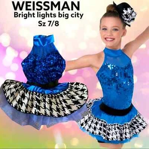 Weissman Bright Light Big City dance attire showcase girls size IC 7/8 styl 8703 - Picture 1 of 12