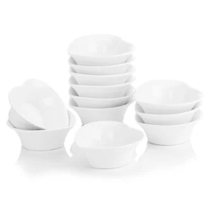 MALACASA 12 tlg. Porzellan Auflaufform Mini Dessert Schälchen Set Pudding Schäle - Bild 1 von 7