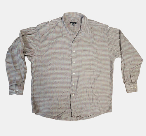 Camicia elegante uomo Burberry London con bottoni manica lunga a quadri XL cotone lusso