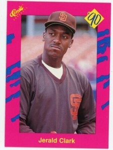 1990 CLASSIC PINK UPDATE #T10 - JERALD CLARK - SAN DIEGO PADRES - FREE SHIPPING!