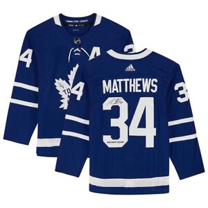 Auston Matthews Toronto Maple Leafs Adidas Authentic Signed Jersey w/ 21/22 Insc
