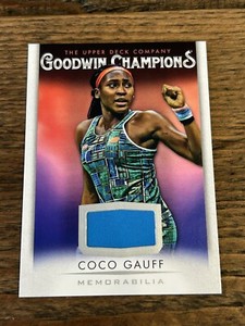 2021 Goodwin Champions Coco Gauff Material Relic #M-CG