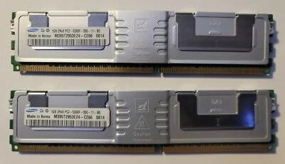 M395T2953EZ4-CE66 - Qty2-Samsung 1GB 2Rx8 PC2-5300 DDR2-667MHz SDRAM FB-DIMM ECC - Image 1 of 4