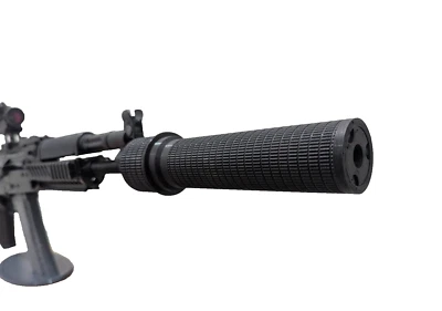 SIZABLEDESIGNS Airsoft 14mm CCW Barrel Extension, PBS L Style, AEG, GBB, Black, Toy, Accessory